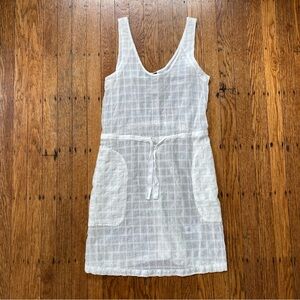 Steven Alan White Sheer Mesh Dress